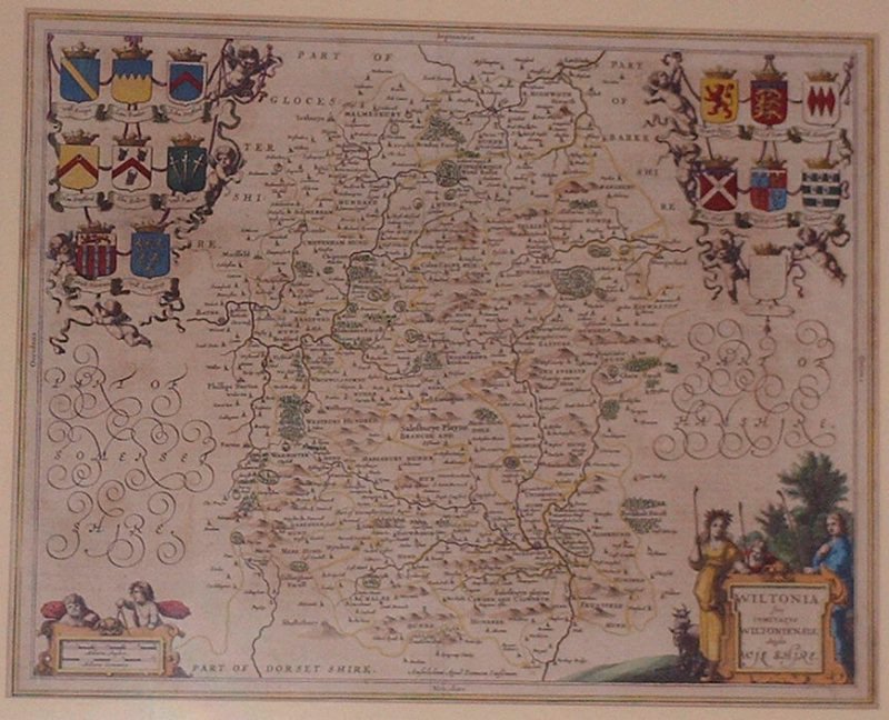 Map of Wiltshire - Jansson